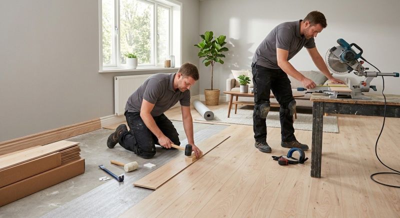 Laminate Floor Installation in Marlborough, MA