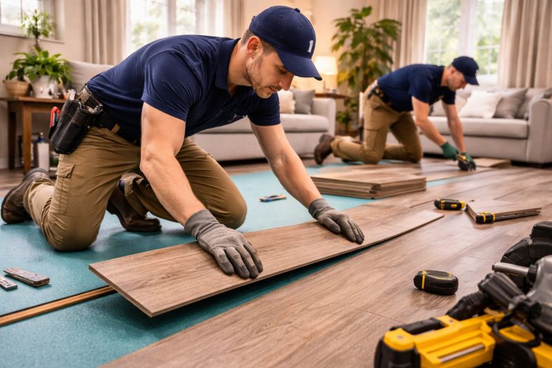 Laminate Floor Replacement in Newton Center, MA