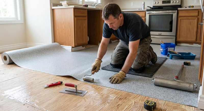 Linoleum Floor Installation in Avon, MA