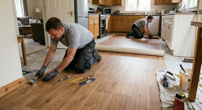 Linoleum Floor Installation in Framingham, MA