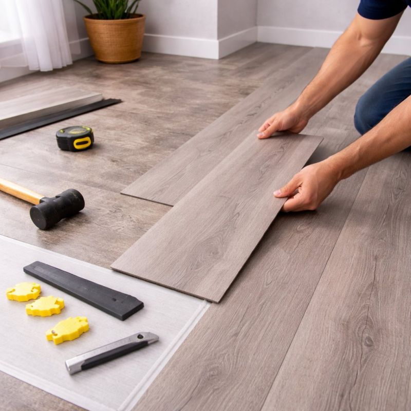 Luxury Vinyl Tile Installation in Stoughton, MA