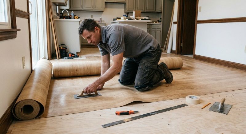 Sheet Flooring Installation in Hudson, MA