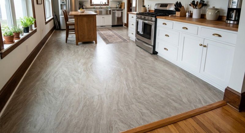 Sheet Linoleum Installation in Newton, MA